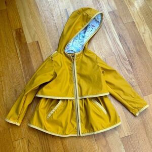 Cynthia Rowley Yellow Hooded Toddler Raincoat Rain Jacket - 2T